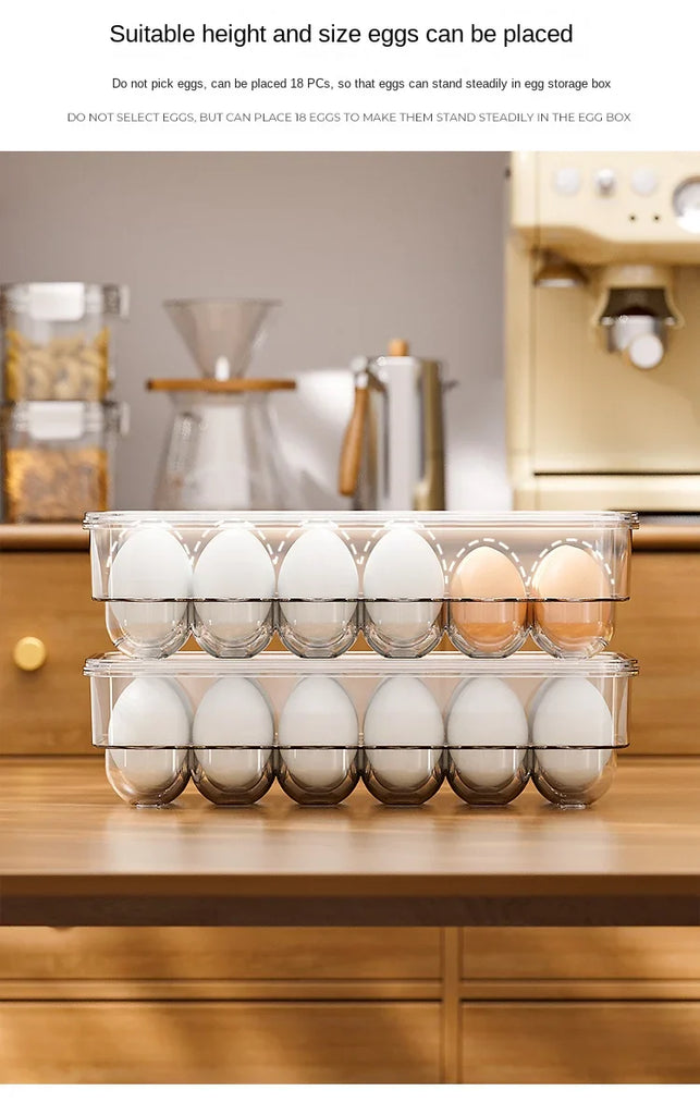 Egg storage box Refrigerator special fresh-keeping sealed anti-drop egg box Home kitchen sorting food storage box kitchen items