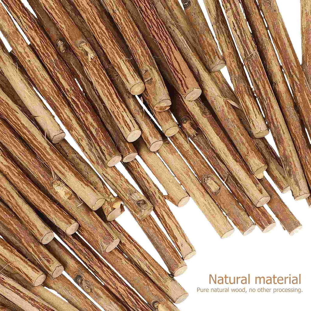 50 Pcs DIY Wooden Stick Natural Sticks Bulk Stickers Mini Long Branches for Crafts Log Decorations Child House Accessories Home