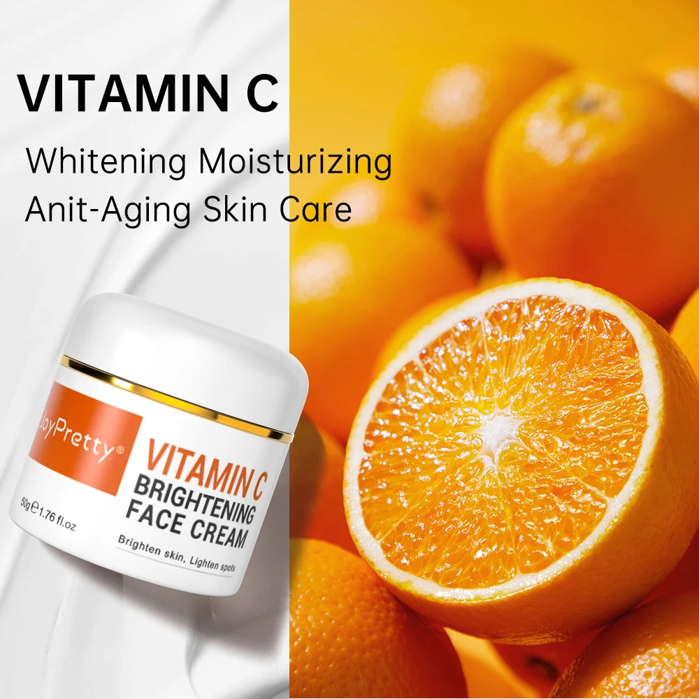 Vitamin C for Face Cream Pigments Dark Spots Removal Whitening Facial Cream Lightening Skin Care Products Beauty Health