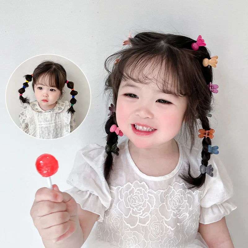 150Pcs/Box Baby Girls Cute Colors Classic Elastic Hair Bands Children Sweet Soft Scrunchies Rubber Bands Kids Hair Accessories