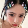 Girls Cute Colorful Waterdrop Shape Hairpins Sweet Hair Clip Kids Barrettes Solid Colors Fashion Bobby Pin Headwear Accessories