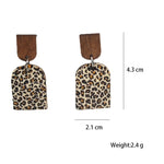 Load image into Gallery viewer, New Leopard Pattern Love Earrings Bohemian Ethnic Style Earrings Popular Fashion Earrings Jewelry Gifts
