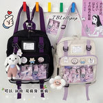 Load image into Gallery viewer, Japanese Harajuku Backpack Women JK Uniform Bag School Backpack Shoulder Bag Teenage Girls Itabag Transparent ita bag Handbags
