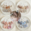 10Pcs/Lot  Children's Cute Headwear Hair Accessories Baby's Basic Bow Tie Band Set Small Scrunchie Kids Elastic Hair Ties