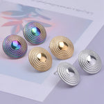 Load image into Gallery viewer, Irregular Geometry Gold Plated Earring Stainless Steel No Fading Silver/ Colour Earrings With Earplugs For Men Women Ear Jewlery
