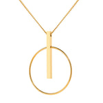 Load image into Gallery viewer, Stainless Steel Necklaces Minimalist Circle Sticks Pendants Popular Street Girl Choker Clavicle Chain Necklace For Women Jewelry
