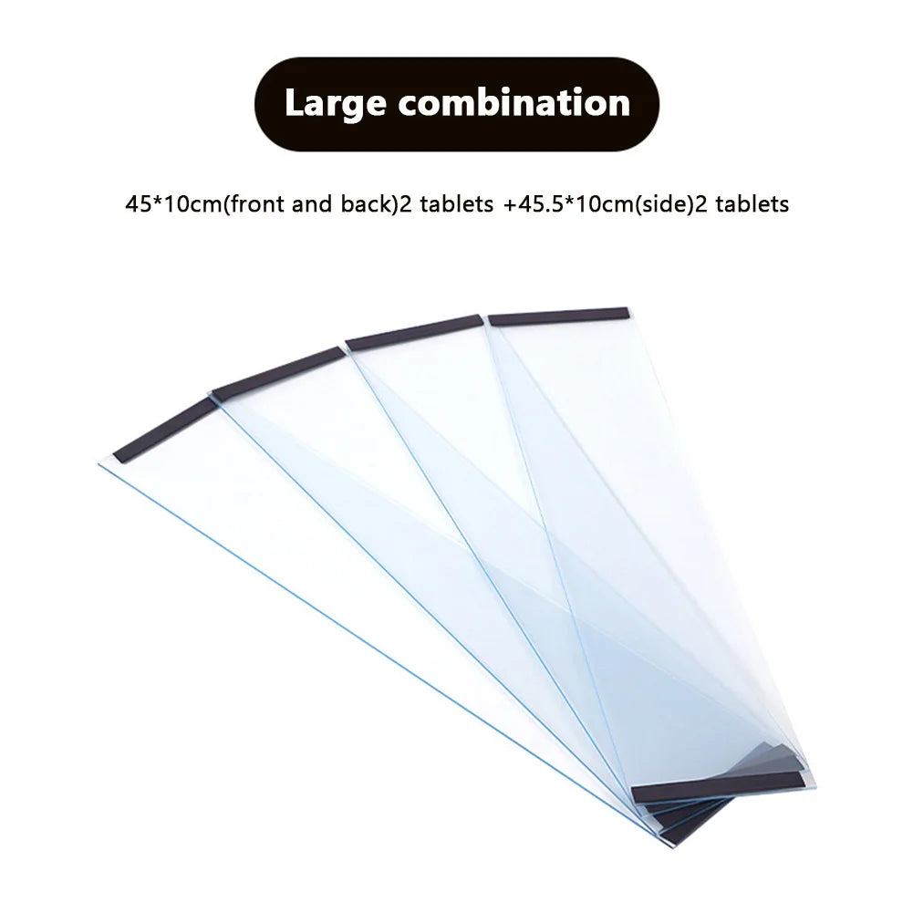 4Pcs Bird Cage Seed Catcher Transparent PVC Bird Cage Baffle Bird Cage Accessories Pet Supplies Parrot Cages Cover Seeds Guard