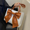 Bow Shaped Shoulder Bag For Women, Fresh And Large Capacity Portable Tote Bag