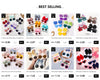 3Pcs/Pack Solid Dot Hair Bows Clip Girls Boutique Bowknot Hair Clips Kids Colorful Heart Sun Glasses Children Hair Accessories