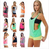 Women bodybuilding Vest Fitness Sport Yoga Tank Tops Sportswear Blouses Workout Crop Top Female Running tops Undershirt