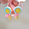 2PCS Cartoon Cute Rainbow White Horse Princess Headwear Kids Elastic Hair Bands Children Ropes Girls Accessories Baby Headdress