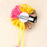 Load image into Gallery viewer, ncmama 2Pcs Ribbon Flower Hair Clips Back To School Hair Accessories Cute Teens Girls Tassel Pendant Hairpin Kids Headwear Gifts
