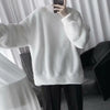 Oversize Sweatshirt Solid Color Lamb Hair O-Neck Long Sleeve Men's Sweatshirt Korean Fashion Loose Hoodies Streetwear Harajuku