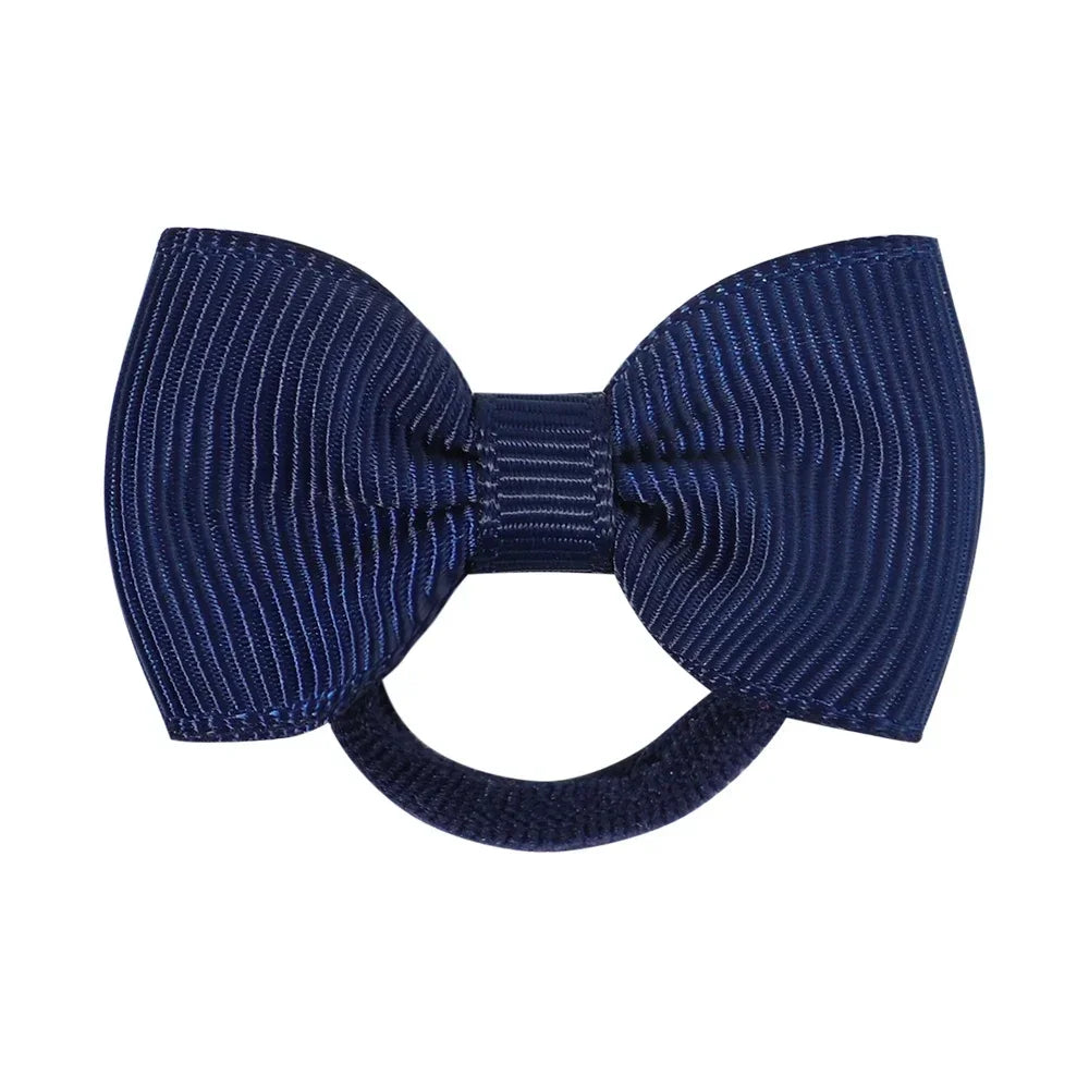 2Pcs/Set Wholesale 32Colors Mini Ribbon Bows HairBand Kids Girls Sweet Colorful Nylon Elastic Headband Headwear Hair Accessories