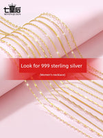 Load image into Gallery viewer, Women's 18K Yellow Gold Genuine Goods Sterling Silver Necklace
