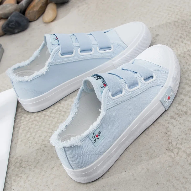 Casual Autumn New Women Sneakers Breathable Canvas Women's Vulcanized Shoes Fashion Spring Footwear 2023