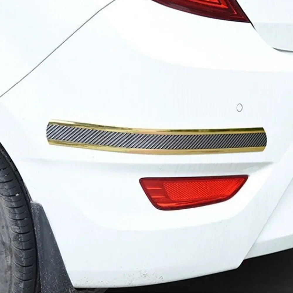 Car Stickers Carbon Fiber Door Edge Protection Sticker Car Threshold Decoration Strip Anti Scratch Trunk Anti Stepping Strip