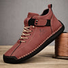 New 2024 Handmade Leather Casual Men Shoes Design Sneakers Man Breathable Leather Shoes Men Ankle Boots Outdoor one tree boot