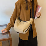 Load image into Gallery viewer, Leisure Oxford Cloth Women's Bag 2023 New Campus Sports Pure Color Commuter Single Shoulder Crossbody Female's Dumpling Bag
