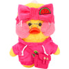 30Cm Lalafanfan Yellow Duck Plush Animal Clothes Rose Red Series Kawaii Cute Hoodie Sweater Bag Glasses Headdress Children Gifts