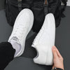 Leather Men White Flat Casual Shoes Lightweight Sneakers Breathable Sports Shoes Shoes for Men Tenis Shoes Zapatillas Hombre