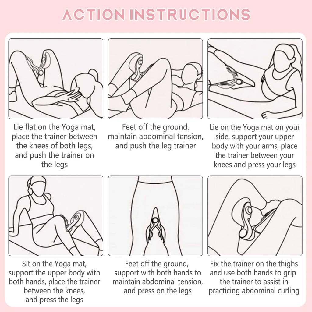 Spring Inner Thigh Trainers Rotatable Pelvic Floor Strengthening Device Fitness Accessories