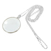 Portable Reading Necklace Magnifier Durable High Definition 5X Magnifying Glass Gold/Silver Mini Clavicle Chain Women