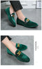 High-quality Luxury Green Moccasins Men Brand Suede Loafers Fashion Tassel Flat Casual Shoes Men Breathable Slip On Shoes 2024