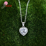 Load image into Gallery viewer, Romatic Birthday Valentines Day Gift Luxury 925 Sterling Silver Jewelry Sets Full Cubic Zircon Heart Ring Necklace Earrings

