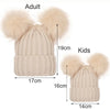 Mother Kids Winter Hats for Baby Girl Boy Bobble Hat Kids Cap for Children Pompom Baby Beanie Infant Bonnet Accessories 0-3Y