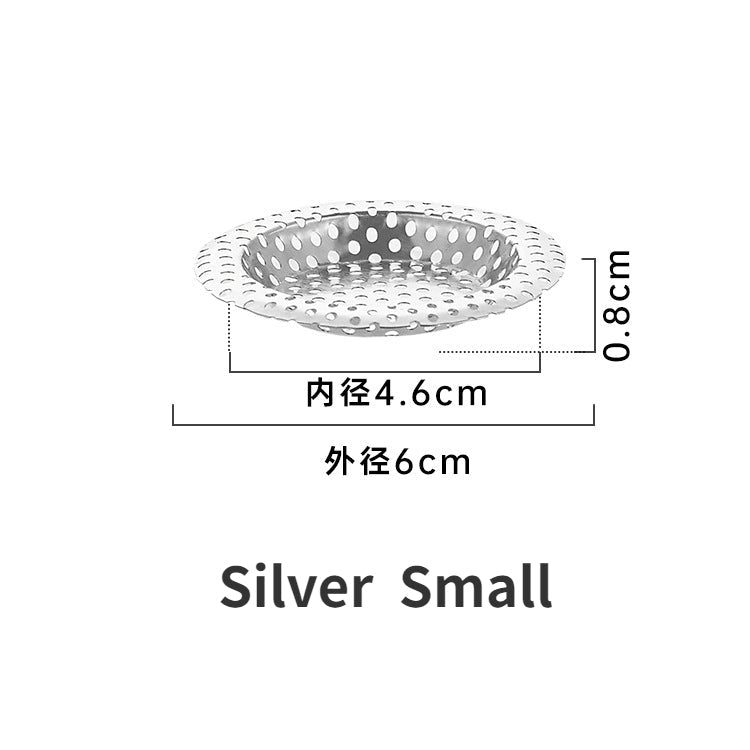 1PCS Kitchen Sink Filter Stainless Steel Mesh Strainer Wash Basin Drain Hole Trap Hair Catcher Stopper for Bathroom Accessories