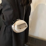 Load image into Gallery viewer, Designer Acrylic Shell Shape Clutch Bag Gold Silver Women Evening Party Bag Cute Shiny Metal Shoulder Crossbody Bags Small Purse
