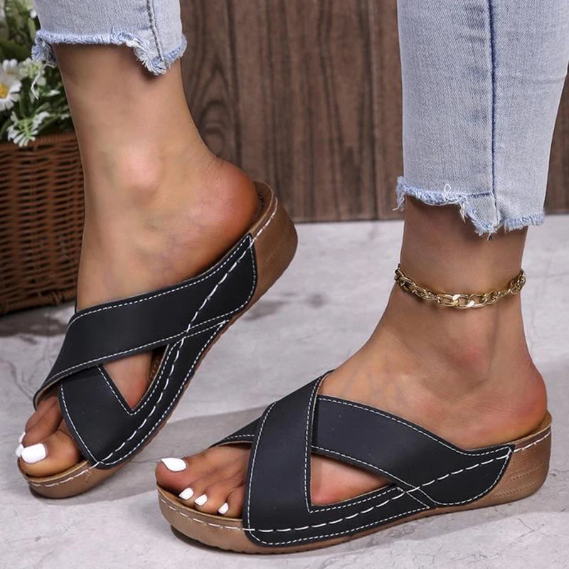 Women Sandals Shoes Summer Breathable Sandals Woman Sandals Laies Wedge Women Shoe Beach Slippers Woman Footwear Female