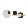 Modern White Black Metal LED Wall Lamp For Foyer Hall Office Shop Dining Room 3 Changeable Dimming 120cm Atmosphere Lighting
