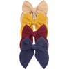 4Pcs Velvet Fable Bow Hair Clips Baby Girls Women Large Sailor Head Bows Accessories Hair Grips for Kids Christmas Hair Bow