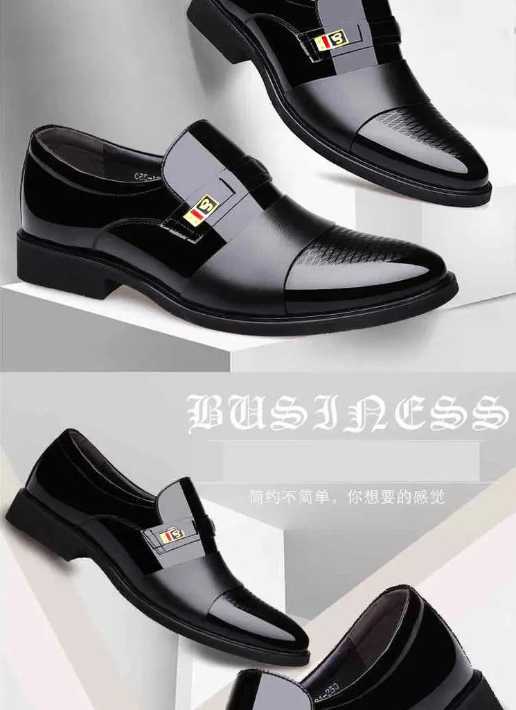 Men Shoes Formal Fashion Business Dress Slip On Dress Shoes Mens Oxfords Footwear High Quality Leather Shoes For Men Loafers