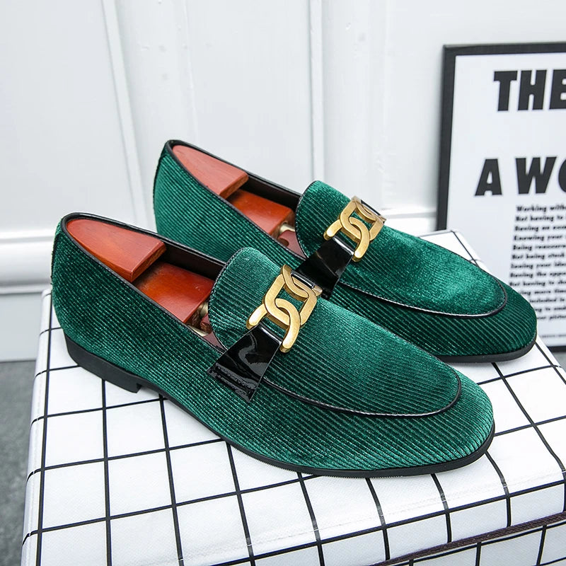 High-quality Luxury Green Moccasins Men Brand Suede Loafers Fashion Tassel Flat Casual Shoes Men Breathable Slip On Shoes 2024