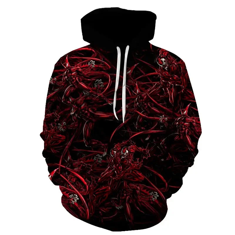 Superhero Venom 2 Hoodie Cosplay Eddie Edward Brock 3D Printed Hoodies Sweatshirt Tops