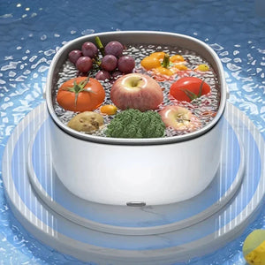 NEW Large Capacity, Efficient Vegetable and Fruit Ultrasonic Washing Machine - Kitchen Appliance Food Grains Purifier Bucket