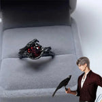 Load image into Gallery viewer, Game Love and Deepspace Sylus Cosplay Rings Unisex Crow Design Zircon Adjustable Opening Ring Accessories Jewelry Gifts
