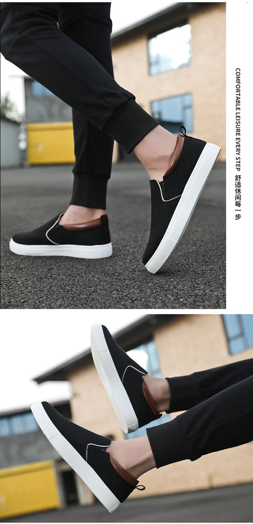 Men Shoes Canvas Sneakers Flats Lace up Leisure Loafers Fashion Comfort Rubber Sole Non Slip Sneakers 45 45 47 48 Large Size