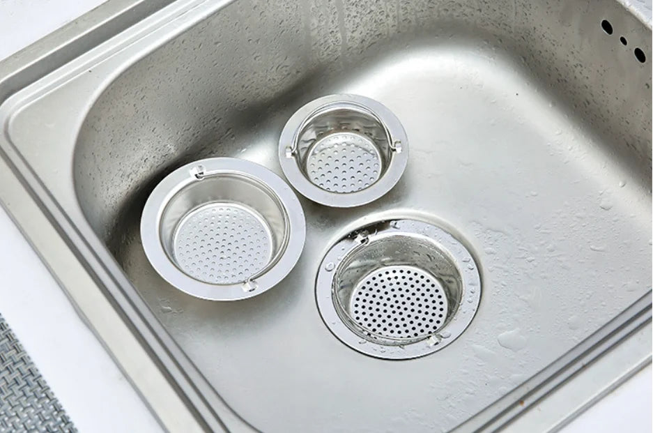 1PCS Kitchen Sink Filter Stainless Steel Mesh Strainer Wash Basin Drain Hole Trap Hair Catcher Stopper for Bathroom Accessories