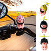 Lovely Animal Figures With Propeller Helmets Cute Swine Handlebar Toy Piglet Motorcycle Handlebar Ornaments Motorcycle Supplies