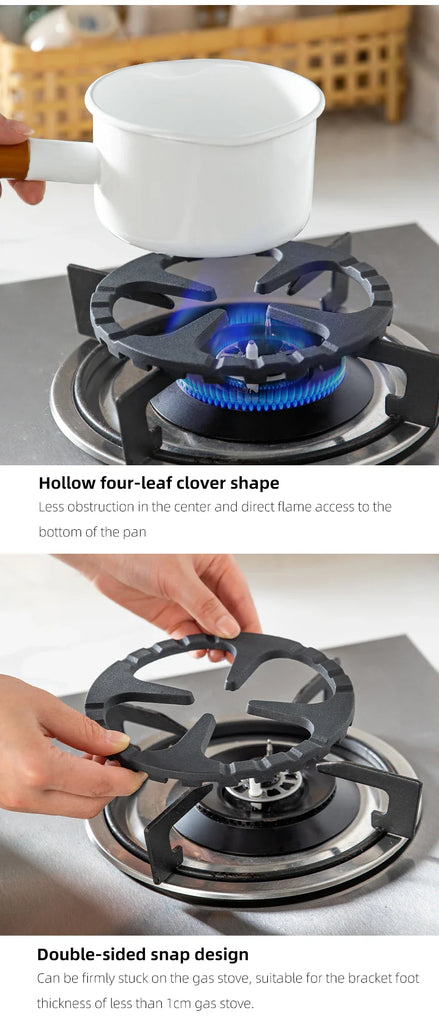 SHIMOYAMA Iron Gas Stove Cooker Plate Coffee Moka Pot Stand Kitchen Stovetop Reducer Ring Holder Durable Coffee Maker Shelf