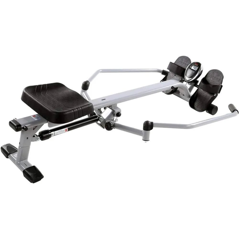 Smart Compact Full Motion Rowing Machine, Full-Body Workout, Low-Impact, Extra-Long Rail, 350 LB Weight Capacity