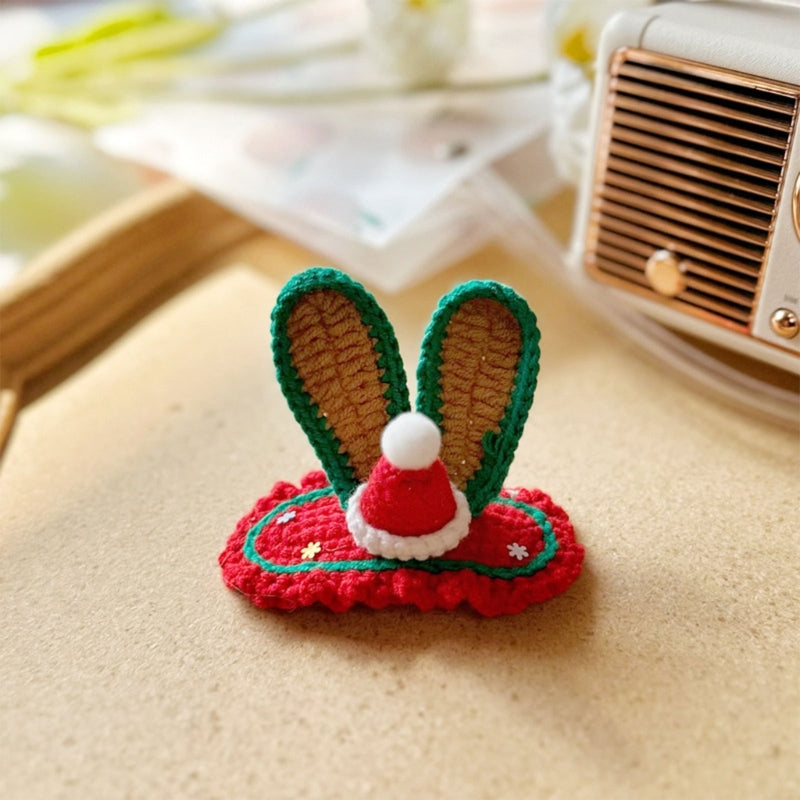 Knitted Woolen Baby Barrettes Cartoon Rabbit Little Girls Hairpins Puppy Cat Toddler Hair Clip Kids Grooming Hair Accessories