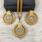 Load image into Gallery viewer, Dubai Bride 24K Copper Plated Bride Necklace Earrings Jewelry Set DD10208

