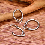 Load image into Gallery viewer, G23 Titanium Ear Pair of Classic Plain Dome Nose Nipple Ring PIERC Earring Hoops Clicke Labret Rings Piercing Jewellery
