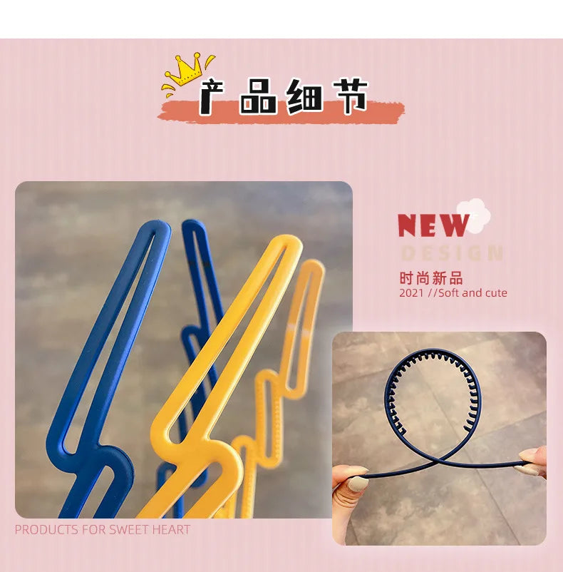 Korean Basic Head Band Girls Comb Hair Pin Frosted Hair Hoop Children Headwear Girls Kids Women Hair Accessories