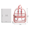 Transparent Backpack Waterproof PVC Student Jelly Rucksack Storage Bag Men Women Clear Backpacks Top-Handle School Book Bag